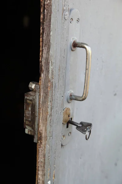Porta cinza — Fotografia de Stock