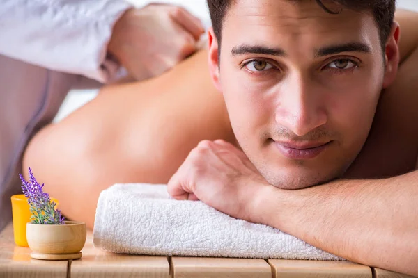 Man in spa enjoying his time — Stock Photo, Image