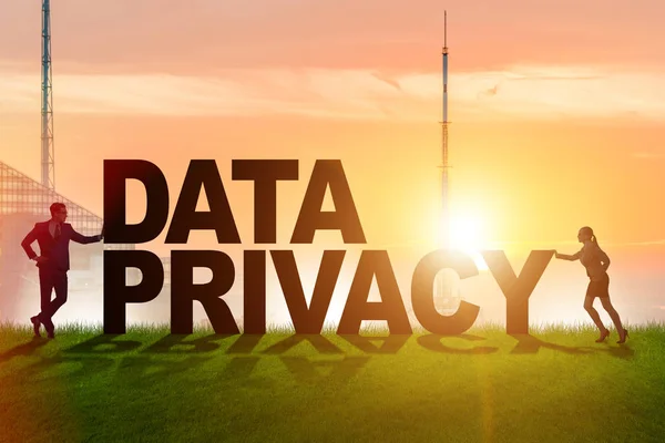 Data privacy concept in modern IT technology — Stock Photo, Image