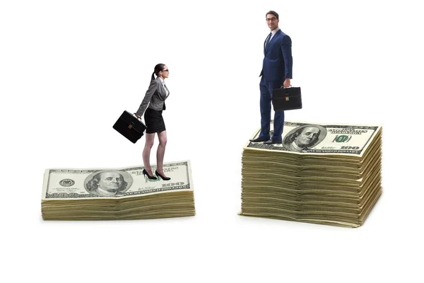 Begreppet ojämlik lön och könsskillnader mellan kvinnor och män — Stockfoto