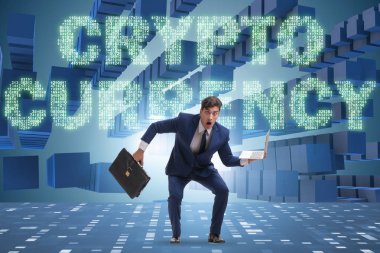 İşadamı hakkında tüm cryptocurrencies karışık