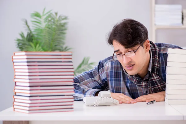 Writer presenting his books to public