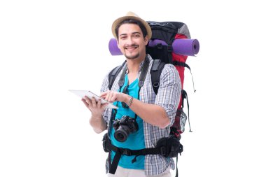 Bir adam kayboldu ve beyaz haritayla yön arıyor.