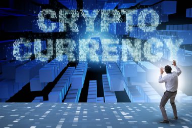 İşadamı hakkında tüm cryptocurrencies karışık