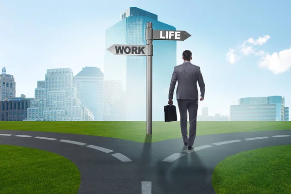 Work Life oder Home Balance Geschäftskonzept — Stockfoto