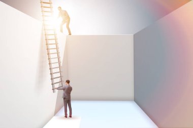 İş adamı, meslektaşının sorunlardan kaçmasına yardım ediyor