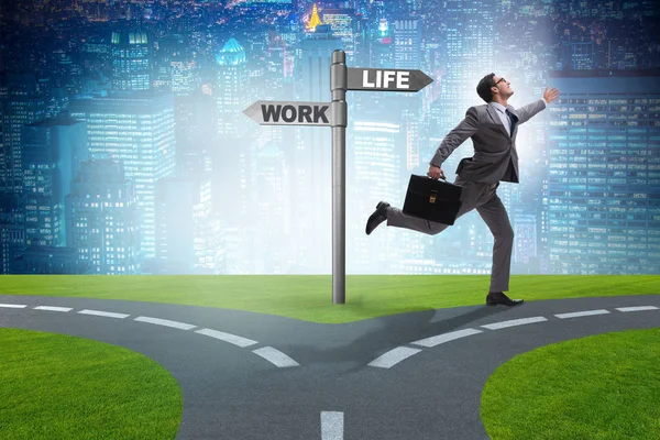 Work Life oder Home Balance Geschäftskonzept — Stockfoto