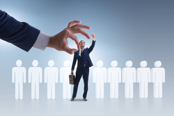 Концепция найма и трудоустройства с выбранным сотрудником