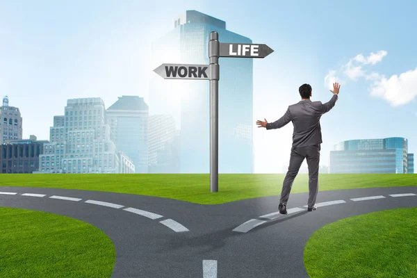Work Life oder Home Balance Geschäftskonzept — Stockfoto