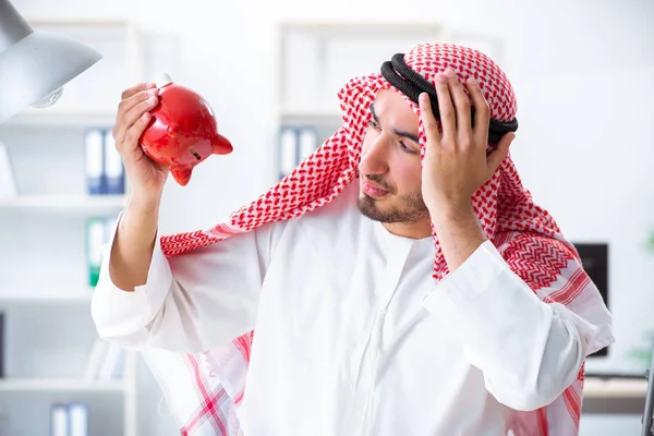 Arab businessman working in the office Stock Image