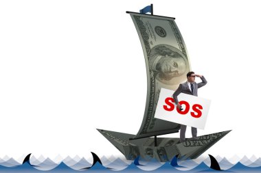 İş adamı teknedeki SOS mesajı için yardım istiyor.