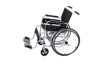 tekerlekli sandalye beyaz arkaplanda izole edildi