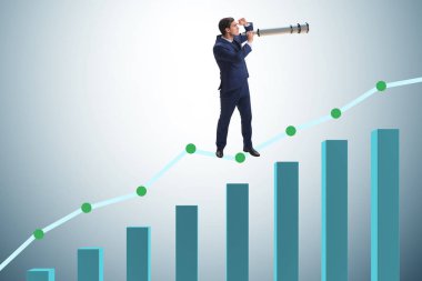 Finansal planlama sektöründe iş adamı