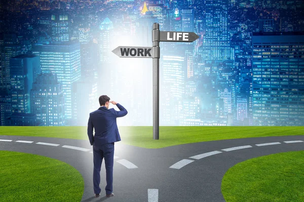 Work Life oder Home Balance Geschäftskonzept — Stockfoto