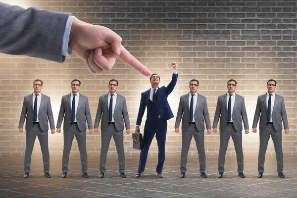 Концепция найма и трудоустройства с выбранным сотрудником