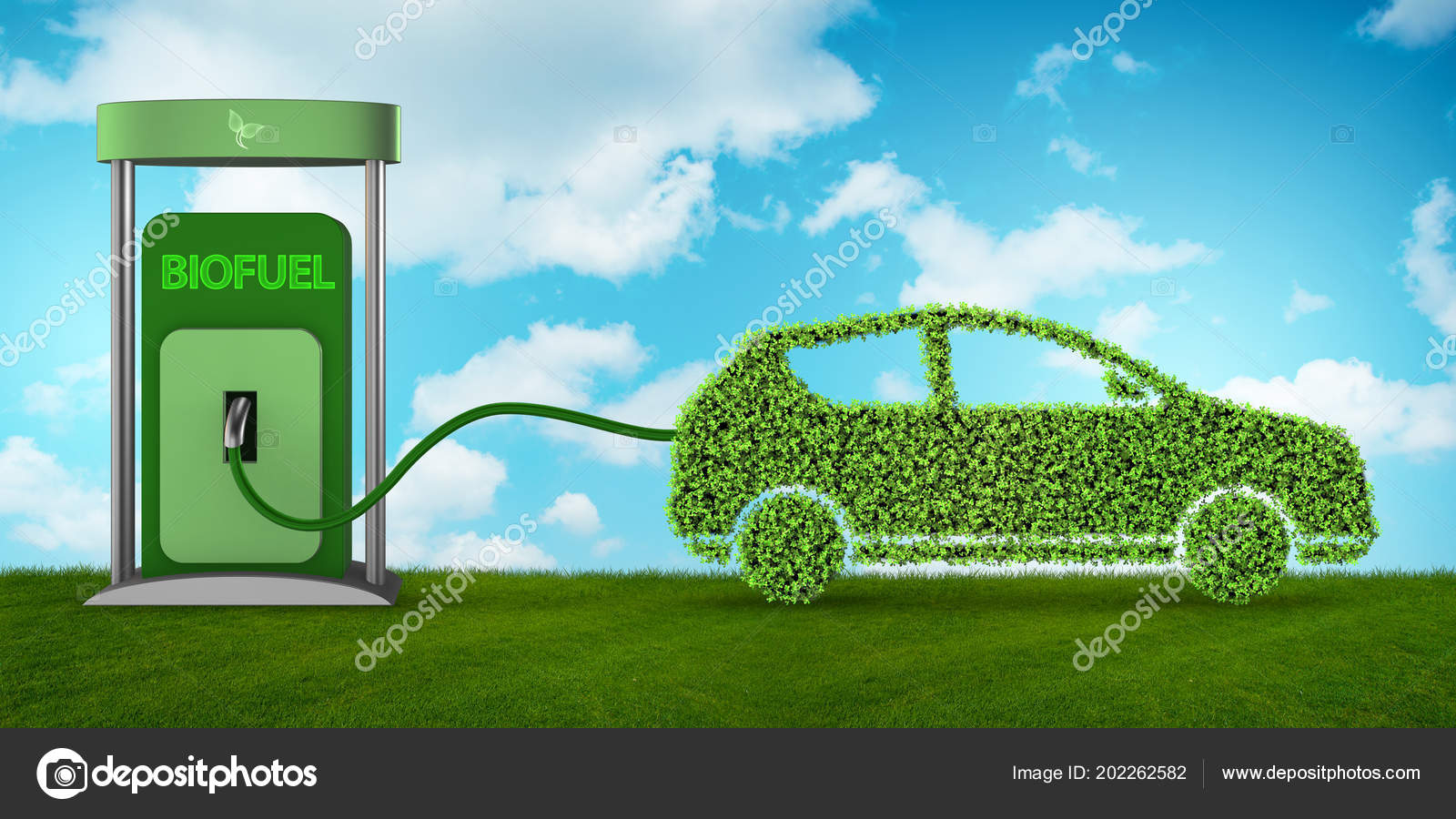 Car powered by biofuel 3d rendering Stock Photo by ©Elnur_ 202262582