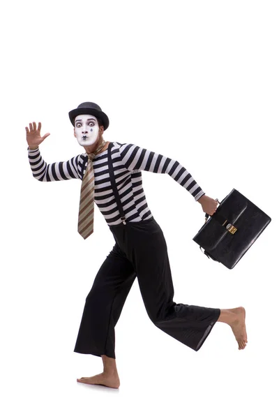 MIME-med portföljen isolerad på vit bakgrund — Stockfoto