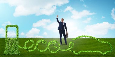 Alternatif enerjiyle çalışan çevre dostu bir araba.