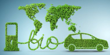 Biyoyakıtla çalışan araba - 3D görüntüleme