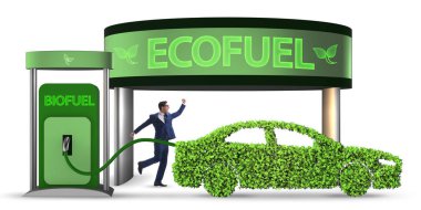 Concept of bio fuel and ecology preservation clipart