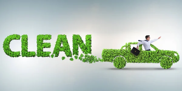 Concept of clean fuel and eco friendly cars — Stock Photo, Image