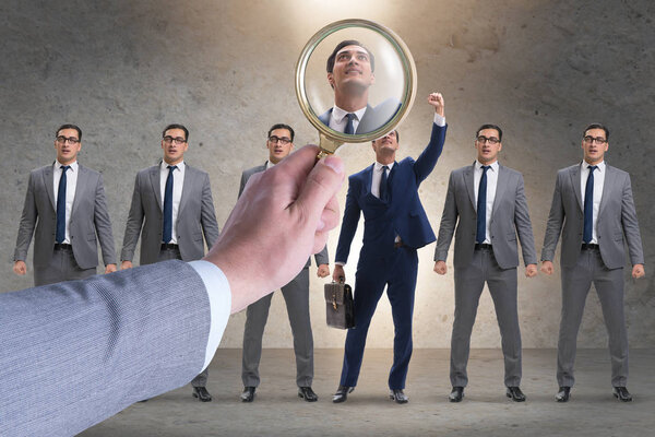 Концепция найма и трудоустройства с выбранным сотрудником