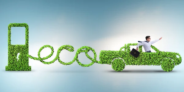Eco friendly car powered by alternative energy — Stock Photo, Image