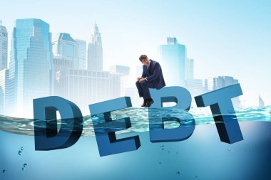 Borç işi kavramında iş adamı