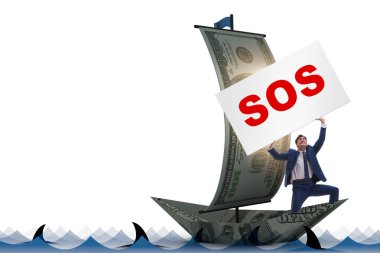 İş adamı teknedeki SOS mesajı için yardım istiyor.