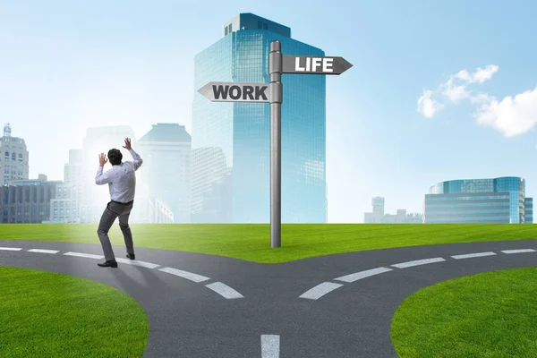 Work Life oder Home Balance Geschäftskonzept — Stockfoto
