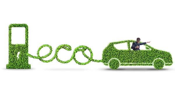 Auto ecologica alimentata da energia alternativa — Foto Stock