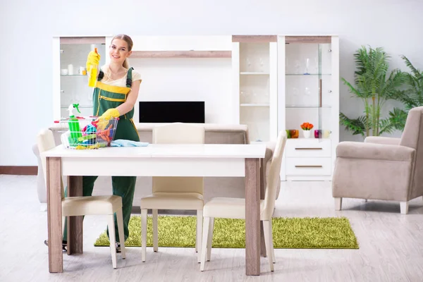 Limpieza profesional de muebles de apartamentos —  Fotos de Stock