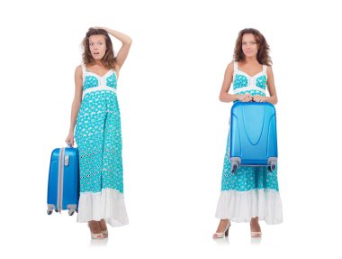 Yaz tatiline hazırlanan kadın