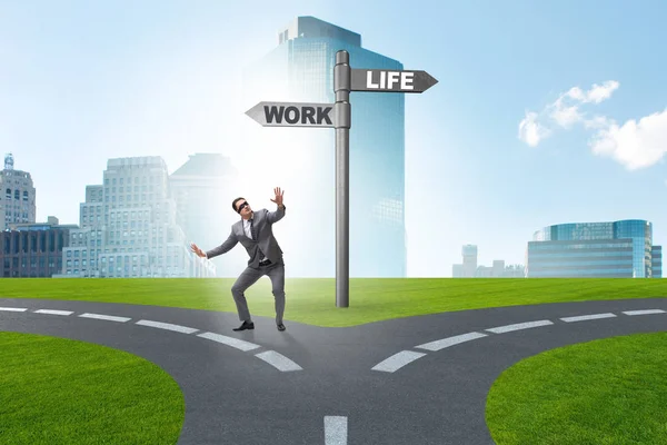 Work Life oder Home Balance Geschäftskonzept — Stockfoto