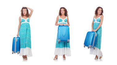 Yaz tatiline hazırlanan kadın