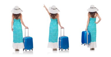 Yaz tatiline hazırlanan kadın