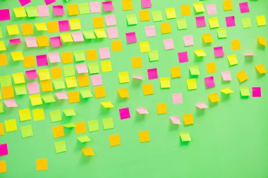 İş konseptinde birçok anımsatıcı