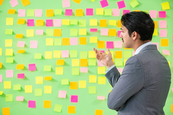 Businessman with many business priorities — Stock Photo, Image