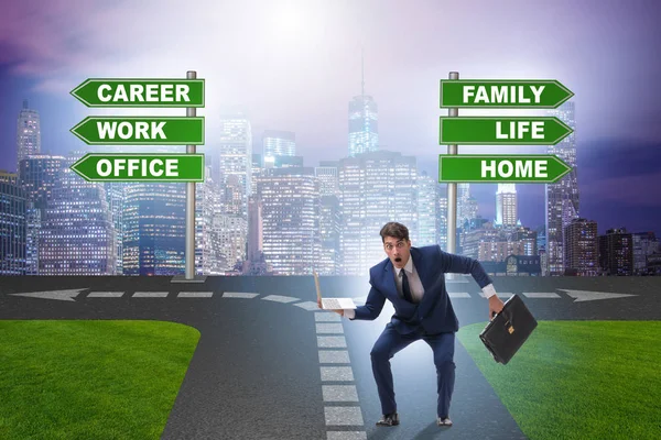 Work Life oder Home Balance Geschäftskonzept — Stockfoto