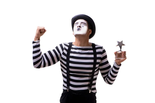 MIME met sterren award geïsoleerd op witte achtergrond — Stockfoto