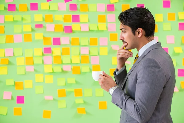 Businessman with many business priorities — Stock Photo, Image