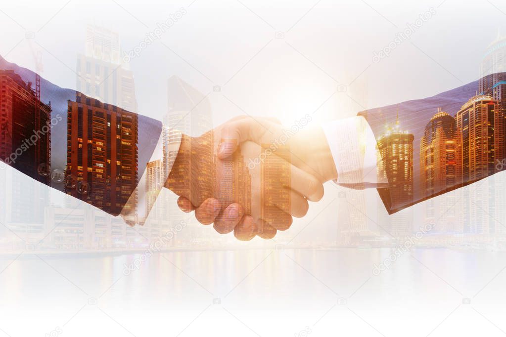 Concept of cooperation with handshake