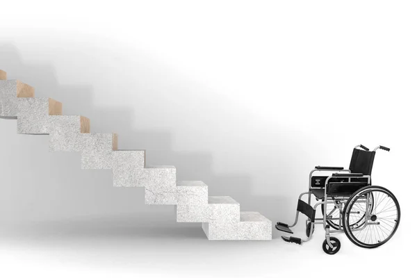 Accessibility concepth with wheelchair for disabled — Stock Photo, Image