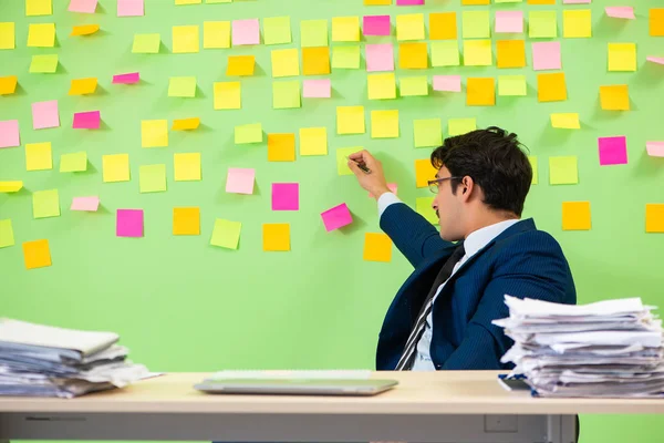 Businessman having trouble with his priorities — Stock Photo, Image