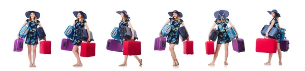 Vrouw van plan te gaan op zomervakantie — Stockfoto