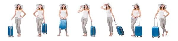 Vrouw van plan te gaan op zomervakantie — Stockfoto