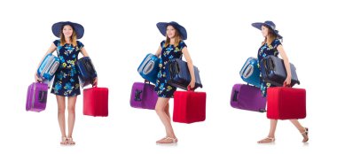 Kadın yaz tatile gitmek planlama