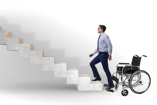 Accessibility concepth with wheelchair for disabled — Stock Photo, Image