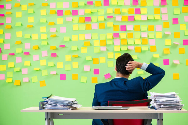 Бизнесмен с проблемами со своими приоритетами