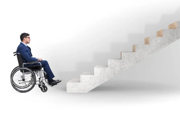 Accessibility concepth with wheelchair for disabled — Stock Photo, Image